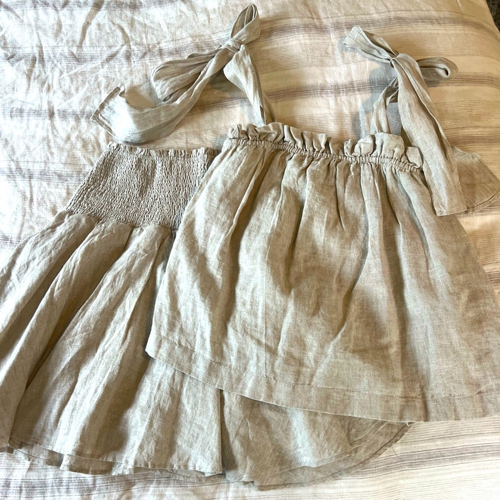 J.Crew Women’s Linen Skirt and Top set Excellent condition